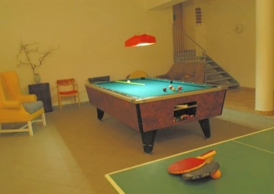 pool and table tennis